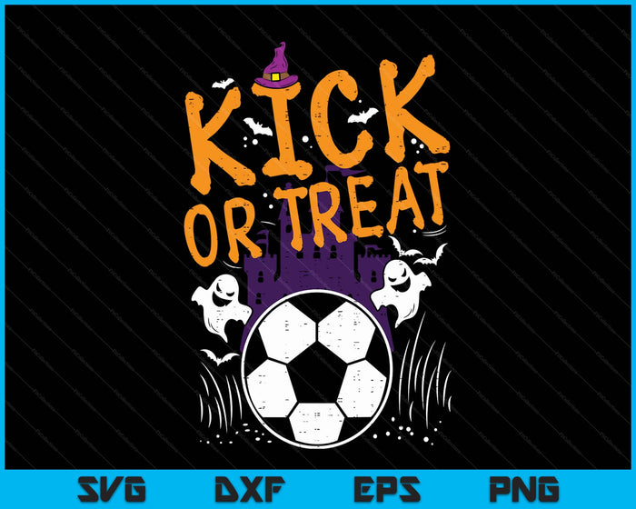 Halloween Soccer Kick Or Treat Football Costume SVG PNG Digital Printable Files