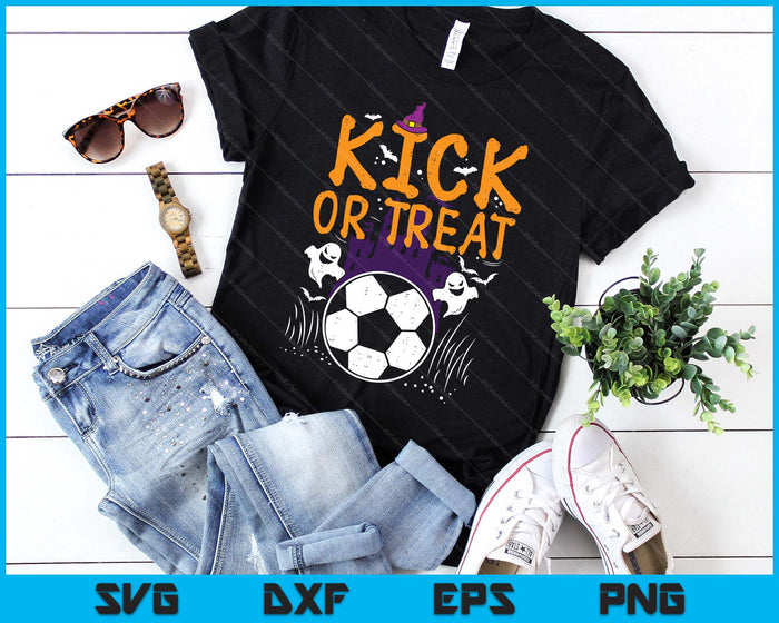 Halloween Soccer Kick Or Treat Football Costume SVG PNG Digital Printable Files