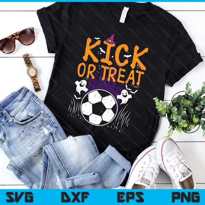Halloween Soccer Kick Or Treat Football Costume SVG PNG Digital Printable Files