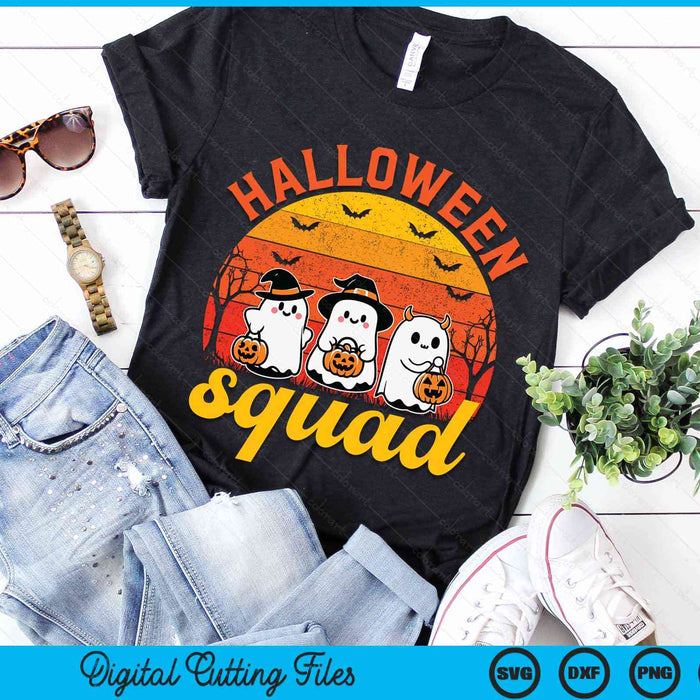 Halloween Squad Cute Costume Halloween SVG PNG Digital Cutting Files