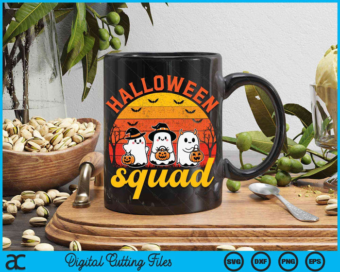 Halloween Squad Cute Costume Halloween SVG PNG Digital Cutting Files