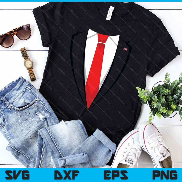 Halloween Trump Suit Shirt Us President Easy Costume SVG PNG Digital Printable Files
