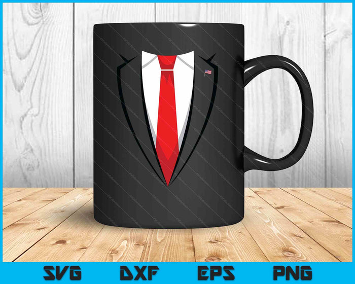 Halloween Trump Suit Shirt Us President Easy Costume SVG PNG Digital Printable Files