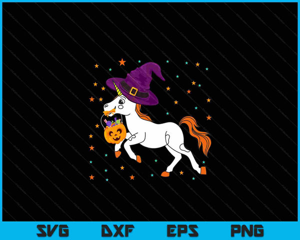 Halloween unicorn witchy unicorn SVG cut file