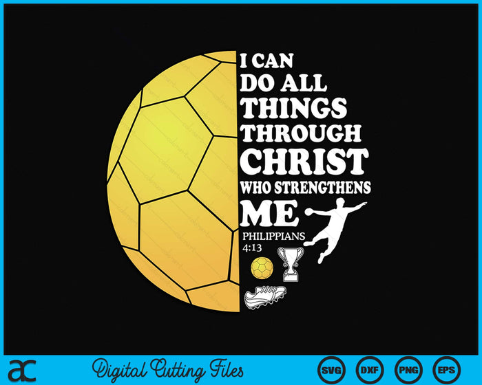 Handball Bible Verse Christian Sayings Philippians 413 Case SVG PNG Digital Cutting Files