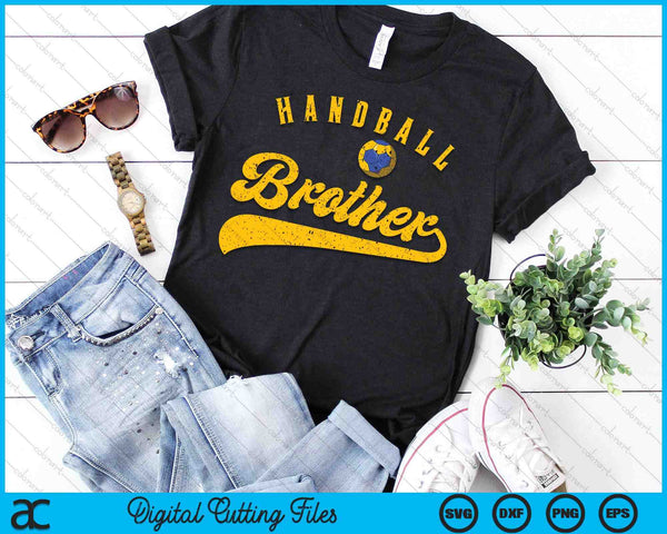 Handball Brother SVG PNG Digital Cutting File - on a t-shirt