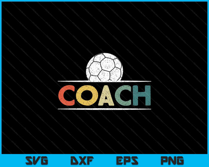 Handbal Coach Geschenken Vintage Bal Coaching SVG PNG Digitale Snijbestanden