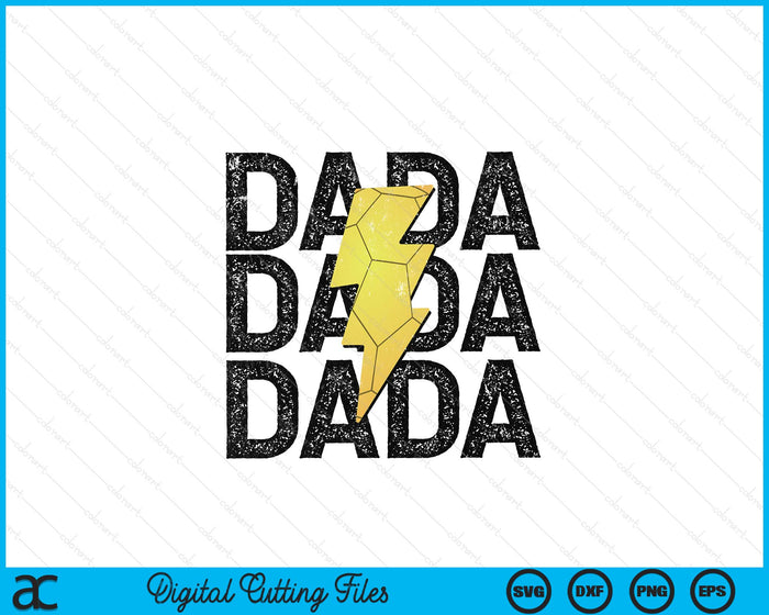 Handball Dada Distressed Lightning Bolt SVG PNG Digital Printable Files