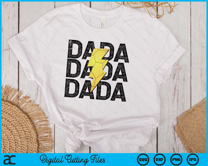 Handball Dada Distressed Lightning Bolt SVG PNG Digital Printable Files