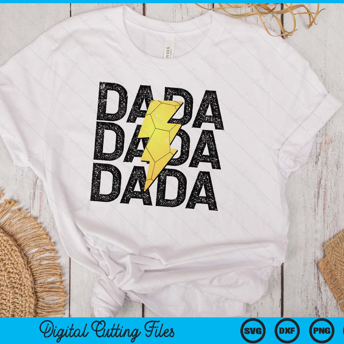 Handball Dada Distressed Lightning Bolt SVG PNG Digital Printable Files