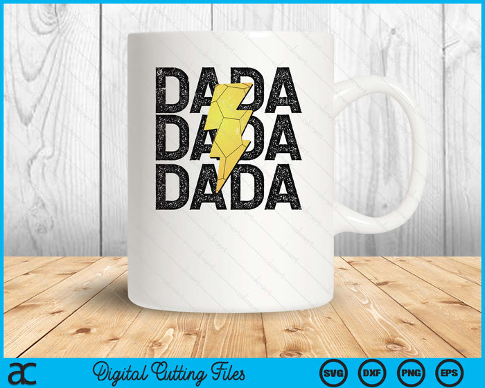 Handball Dada Distressed Lightning Bolt SVG PNG Digital Printable Files