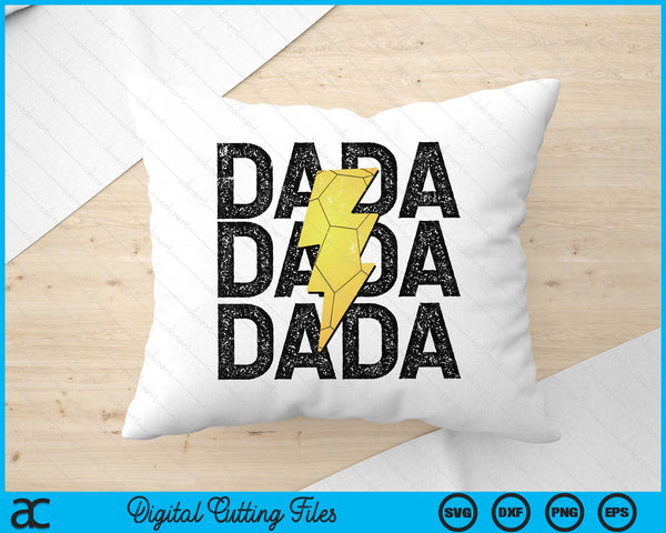 Handball Dada Distressed Lightning Bolt SVG PNG Digital Printable Files