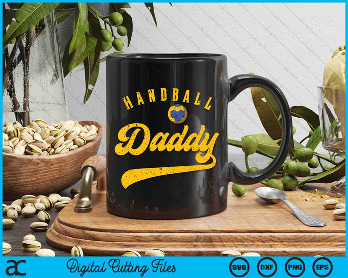 Handball Daddy SVG PNG Digital Cutting File