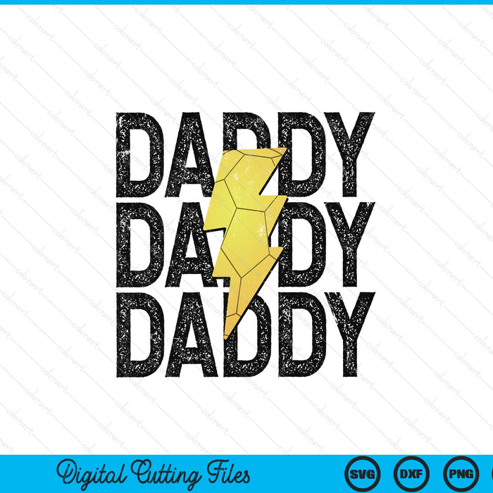 Handball daddy distressed lightning bolt SVG cut file