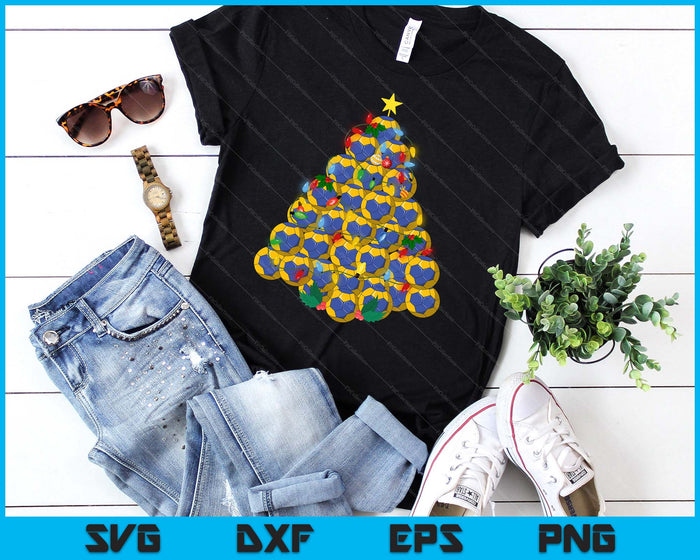 Handball Football Christmas Tree Xmas Pajamas Player Coach SVG PNG Digital Printable Files