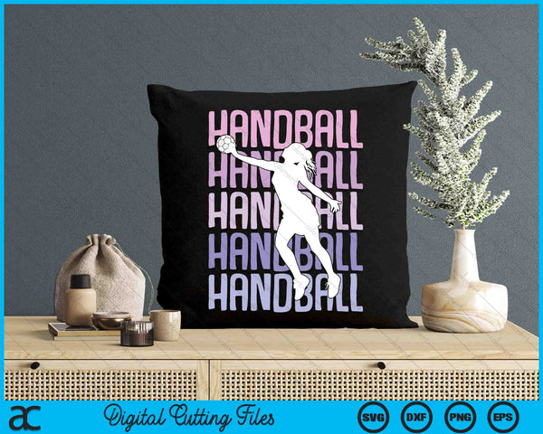 Handball Girls Women Kids Youth Girl SVG PNG Digital Printable Files