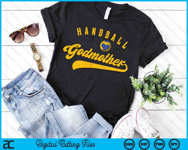 Handball Godmother SVG PNG Digital Cutting File - on a t-shirt