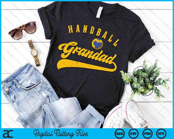 Handball Grandad SVG PNG Digital Cutting File - on a t-shirt