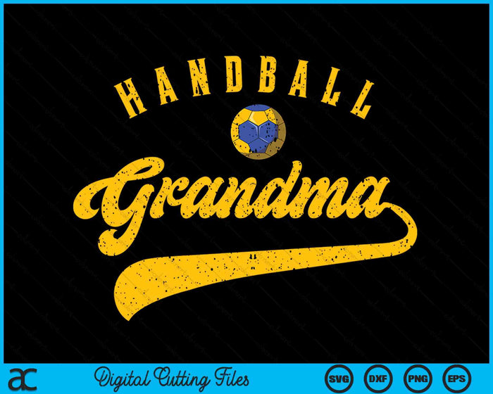 Handball Grandma SVG PNG Digital Cutting File