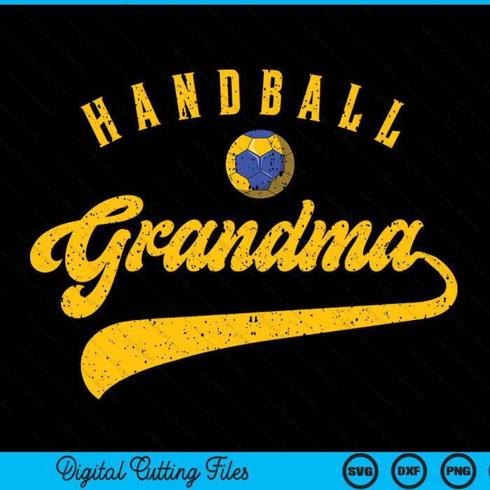 Handball Grandma SVG PNG Digital Cutting File