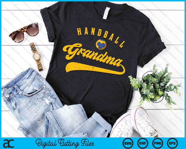 Handball Grandma SVG PNG Digital Cutting File - on a t-shirt