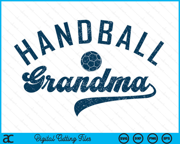 Handball grandma SVG cut file