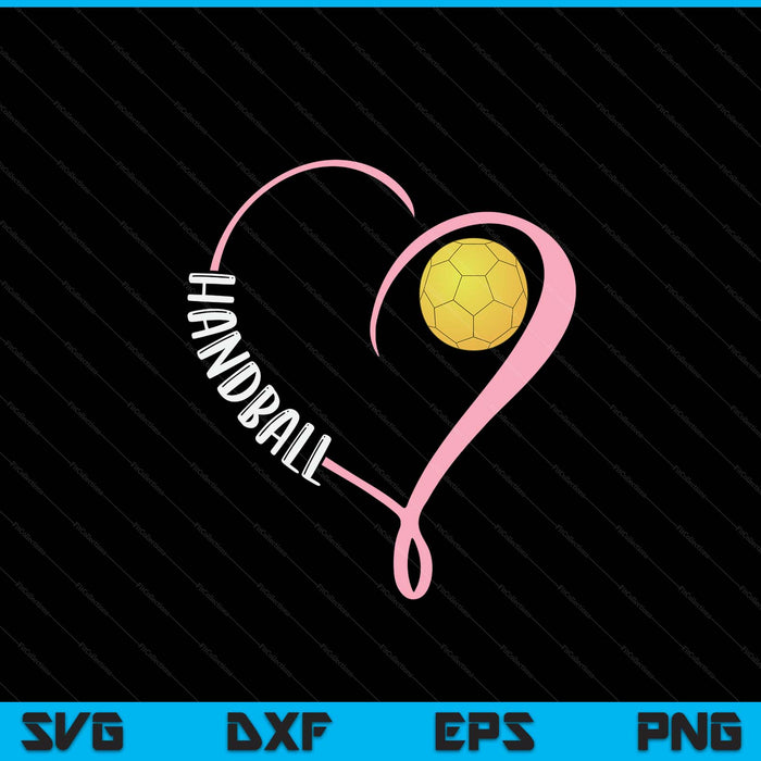 Handball Ladies Valentine's Day Handball Lover SVG PNG Digital Printable Files