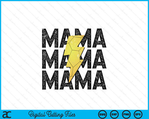 Handball mama distressed lightning bolt SVG cut file