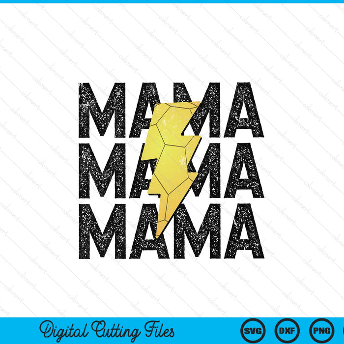 Handball mama distressed lightning bolt SVG cut file
