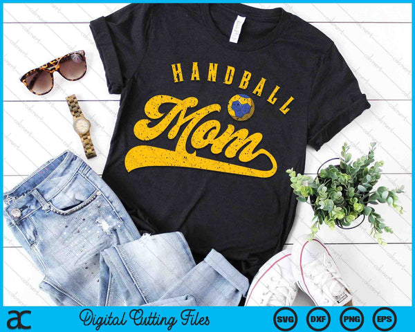 Handball Mom SVG PNG Digital Cutting File - on a t-shirt
