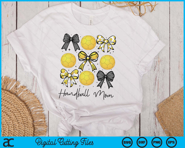 Handball Mom Coquette Bow Handball Season SVG PNG Digital Printable Files