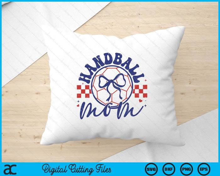 Handball Mom Coquette Bow Mother's Day SVG PNG Digital Printable Files