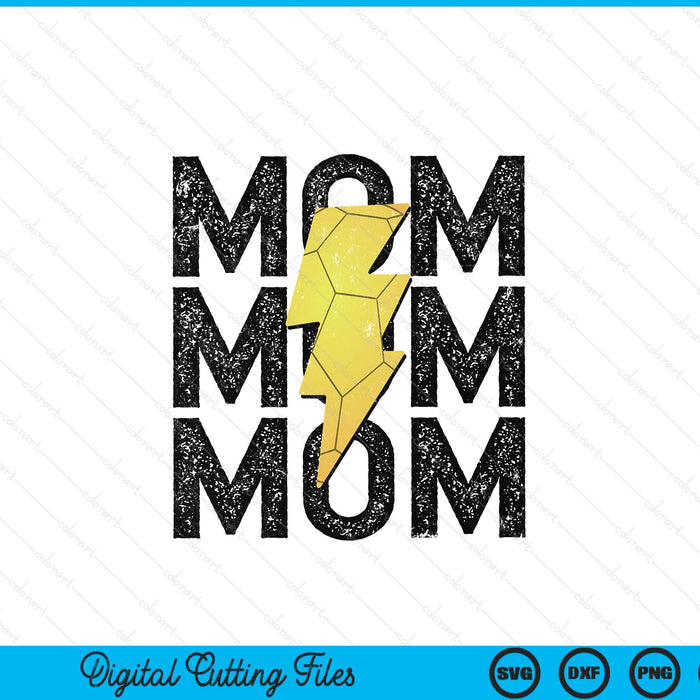 Handball mom distressed lightning bolt SVG cut file