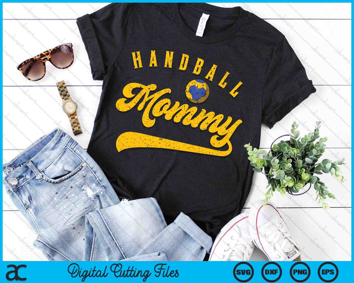 Handball Mommy SVG PNG Digital Cutting File