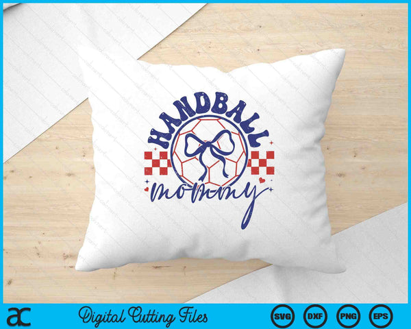 Handball Mommy Coquette Bow Mother's Day SVG PNG Digital Printable Files