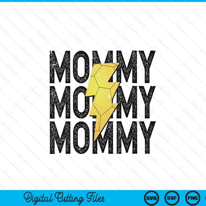 Handball mommy distressed lightning bolt SVG cut file