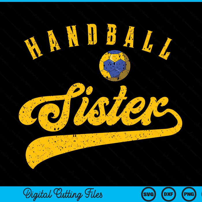 Handball Sister SVG PNG Digital Cutting File