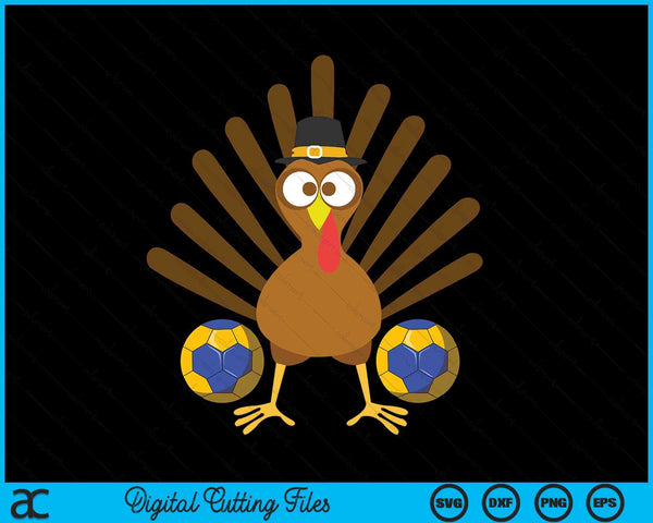 Handball Turkey Thanksgiving SVG PNG Digital Cutting Files