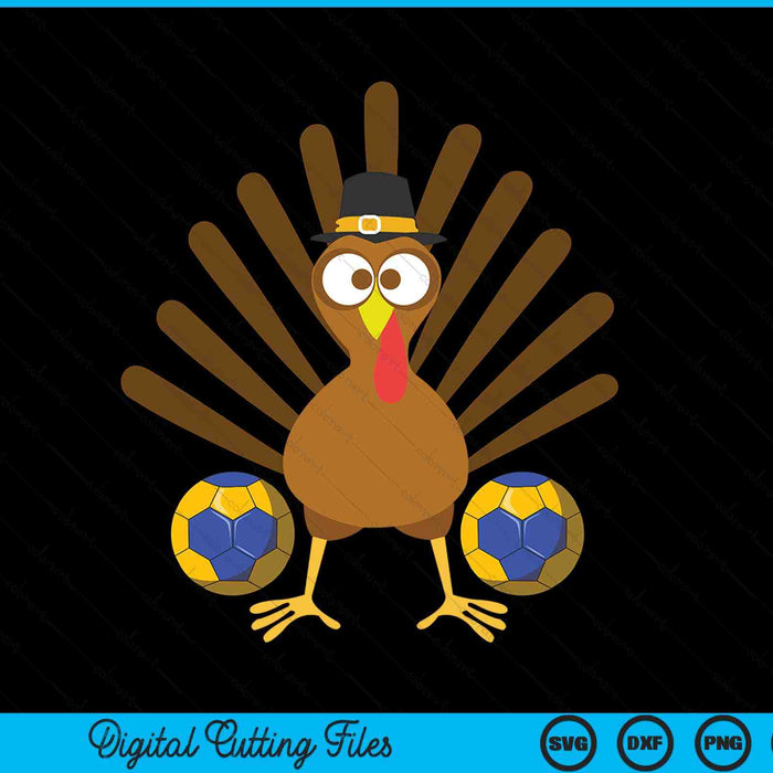 Handball turkey Thanksgiving SVG PNG cut file for Cricut