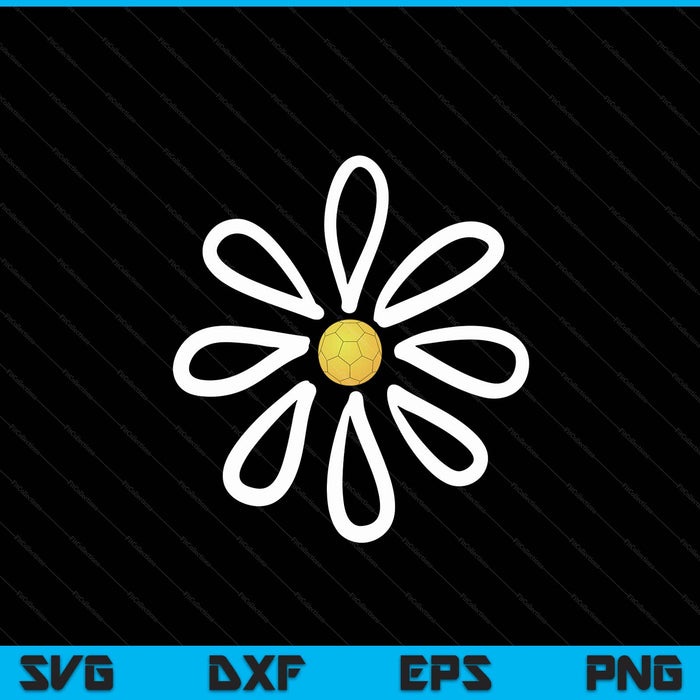 Handball flower daisy handball center SVG PNG cut file for Cricut