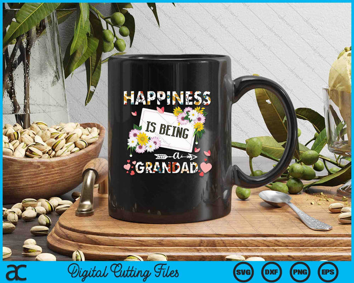 Happiness Is Being A Grandad SVG PNG Digital Printable Files