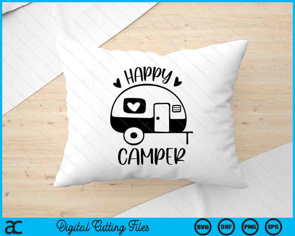 Happy Camper Camping SVG PNG Digital Printable Files