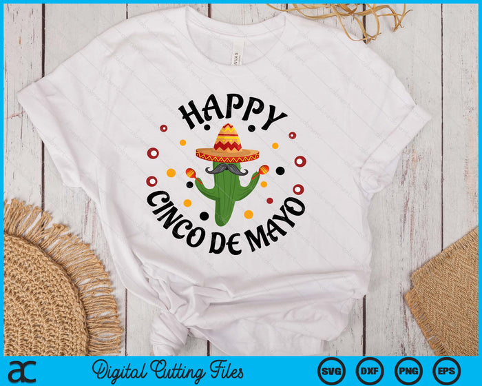 Let's Fiesta Cinco De Mayo Mexican SVG PNG Digital Printable Files