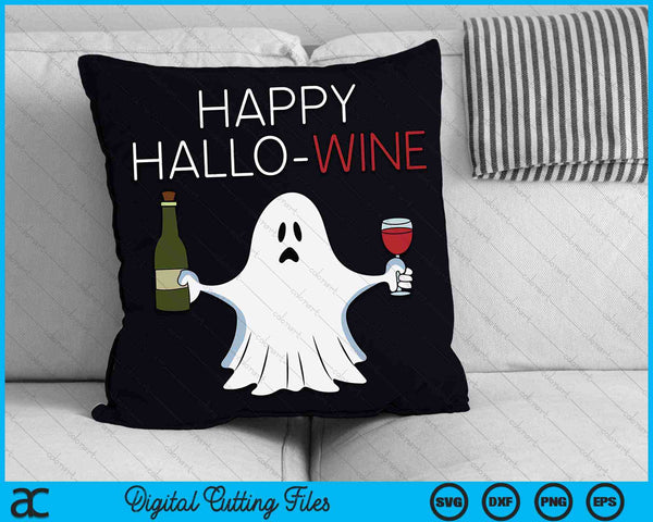 Happy Hallo WINE Halloween wijn SVG PNG digitale snijbestanden