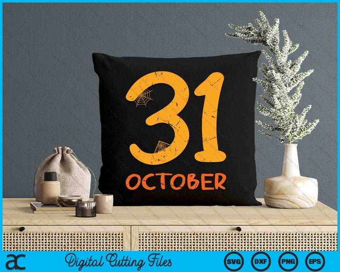 Happy Halloween 31st October Scary Halloween SVG PNG Digital Cutting File