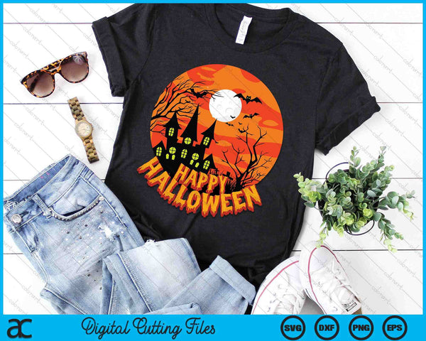 Happy Halloween Apparel SVG PNG Digital Cutting Files