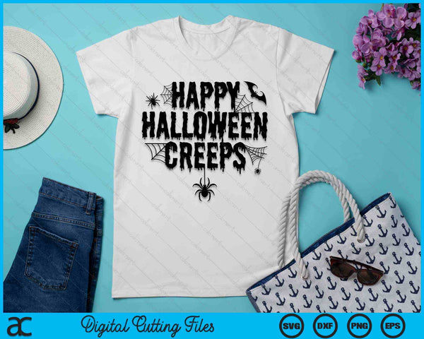 Happy Halloween Creeps Funny Halloween Costume SVG PNG Digital Cutting File