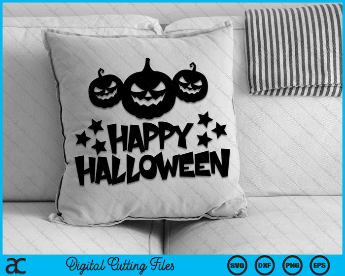 Happy Halloween Cute Halloween Decor Pompoenen SVG PNG Digitale Snijbestanden