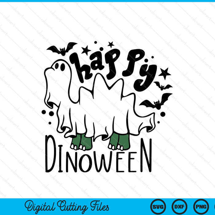 Happy Halloween Dinosaur Dinoween SVG PNG Digital Cutting Files