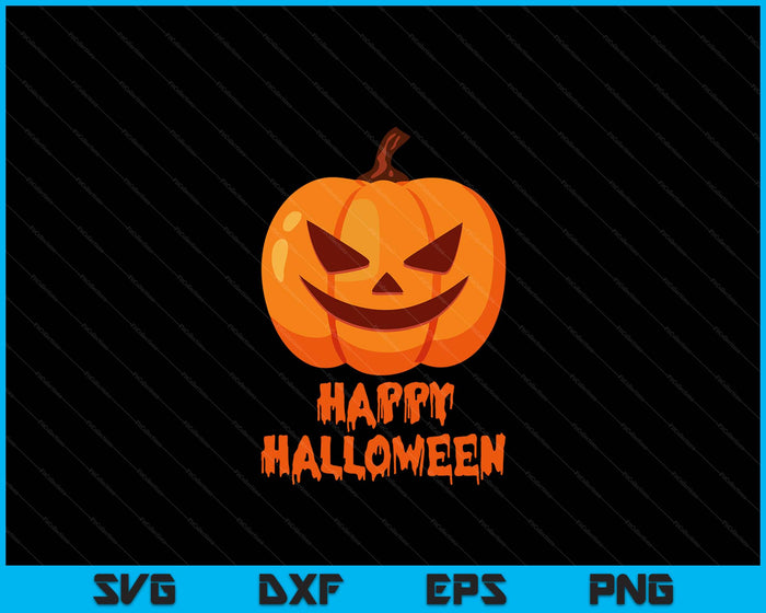 Happy Halloween For Men And Women Pumpkin SVG PNG Digital Cutting File